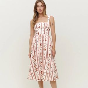 Reformation - Tagliatelle Dress - Vienna Red (Size 4)